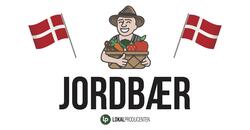 Stort jordbærskilt