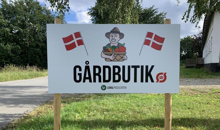 Skilt til gårdbutik - Økologi